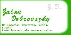 zalan dobrovszky business card